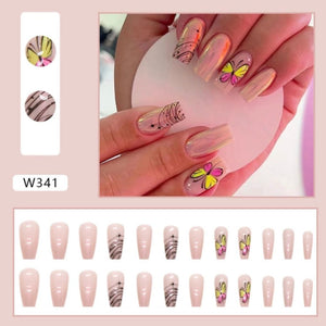 Butterfly Design Nails